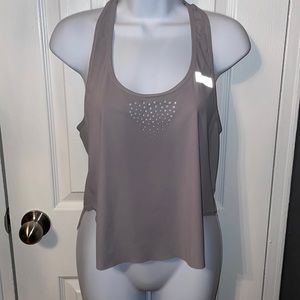 Gymshark gray racer back tank size small